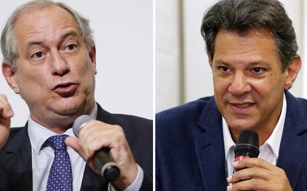 Ciro Gomes e Fernando Haddad (Foto: Reuters) Ciro Gomes e Fernando Haddad