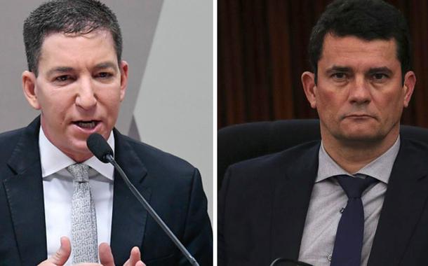 Glenn Greenwald e Sergio Moro Glenn Greenwald e Sergio Moro
