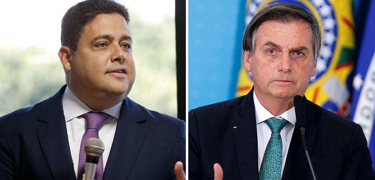 Felipe Santa Cruz e Jair Bolsonaro (Foto: ABr | Reuters) Felipe Santa Cruz e Jair Bolsonaro