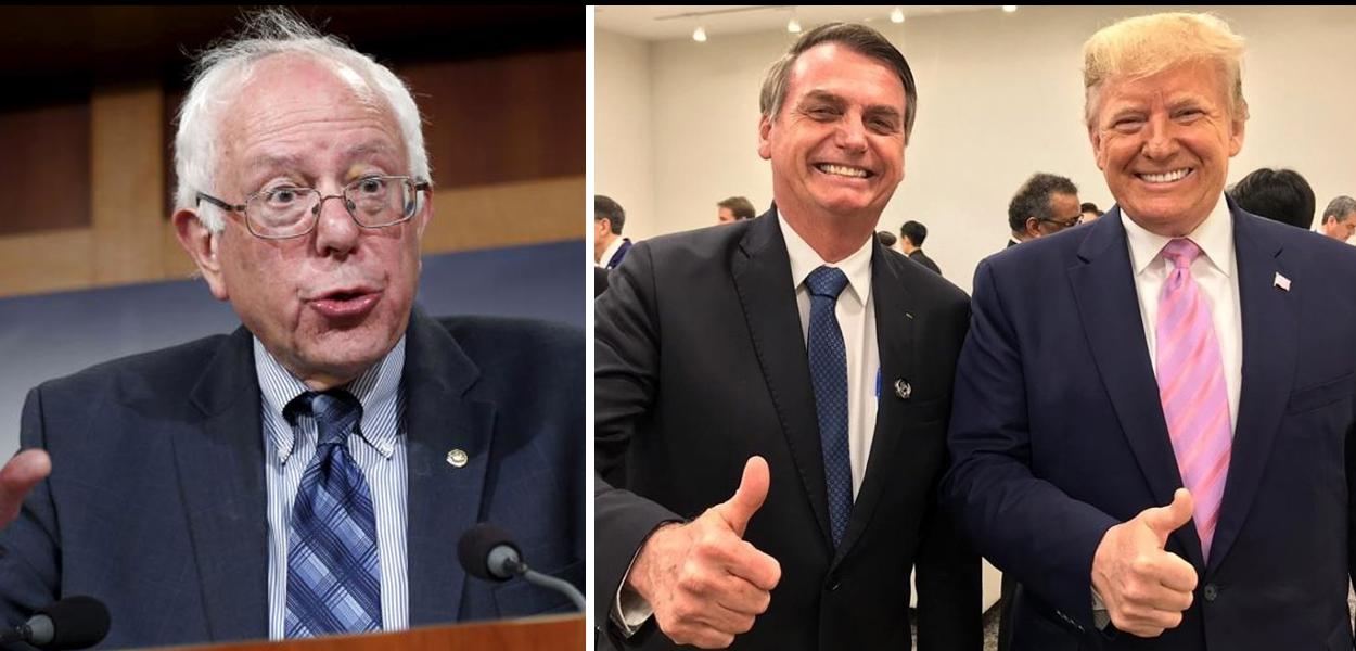 Bernie Sanders, Jair Bolsonaro e Donald Trump. (Foto: Bernie Sanders, Jair Bolsonaro e Donald Trump) Bernie Sanders, Jair Bolsonaro e Donald Trump.