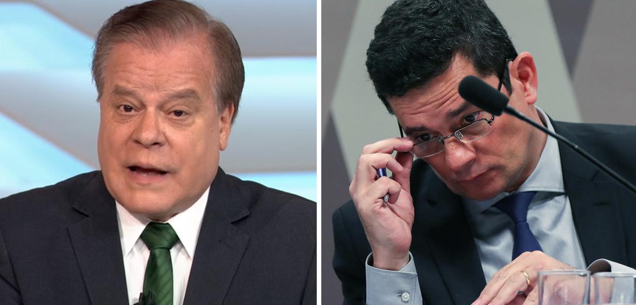 Chico Pinheiro e Sergio Moro (Foto: Reprodução | Lula Marques) Chico Pinheiro e Sergio Moro