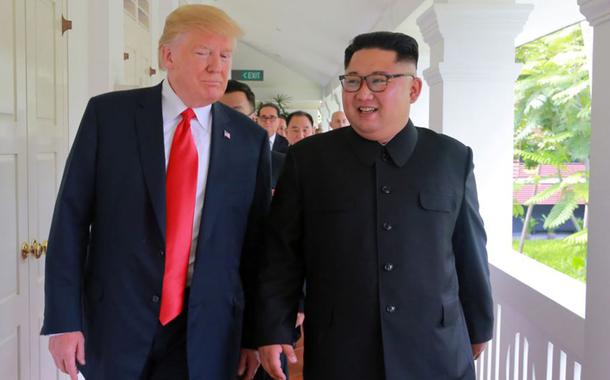 Donald Trump e Kim Jong-un (Foto: KCNA/Reuters) Donald Trump e Kim Jong-un
