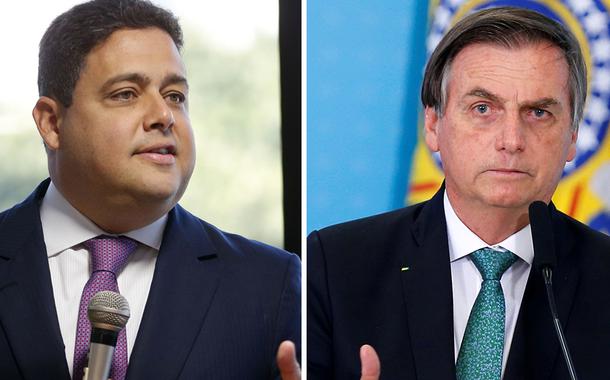 Felipe Santa Cruz e Jair Bolsonaro (Foto: ABr | Reuters) Felipe Santa Cruz e Jair Bolsonaro