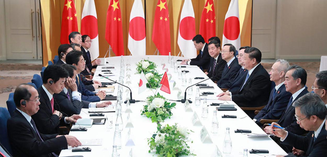 Diálogo China-Japão (Foto: Diário do Povo On Line) Diálogo China-Japão