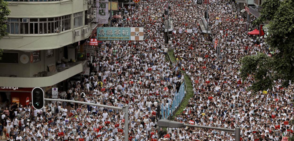 Hong Kong, distúrbios (Foto: Sputnik) Hong Kong, distúrbios
