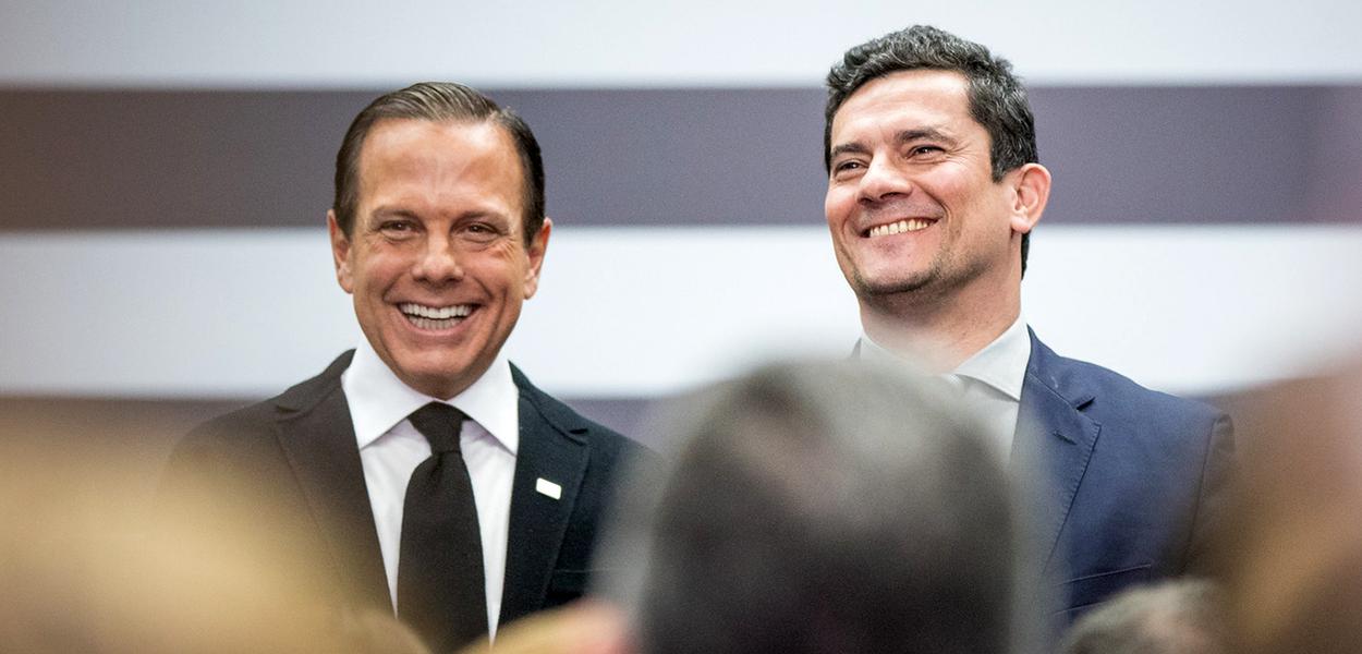 João Doria e Sergio Moro (Foto: Luis Blanco/Governo do Estado de São Paulo) www.brasil247.com - João Doria e Sergio Moro
