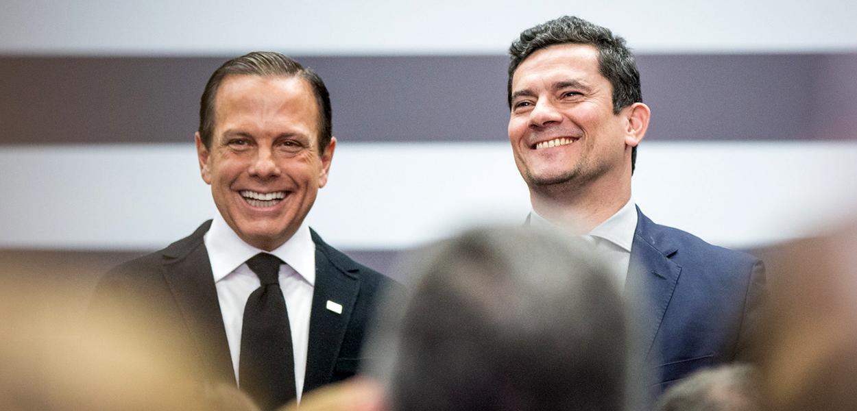 João Doria e Sergio Moro (Foto: Luis Blanco/Governo do Estado de São Paulo) João Doria e Sergio Moro