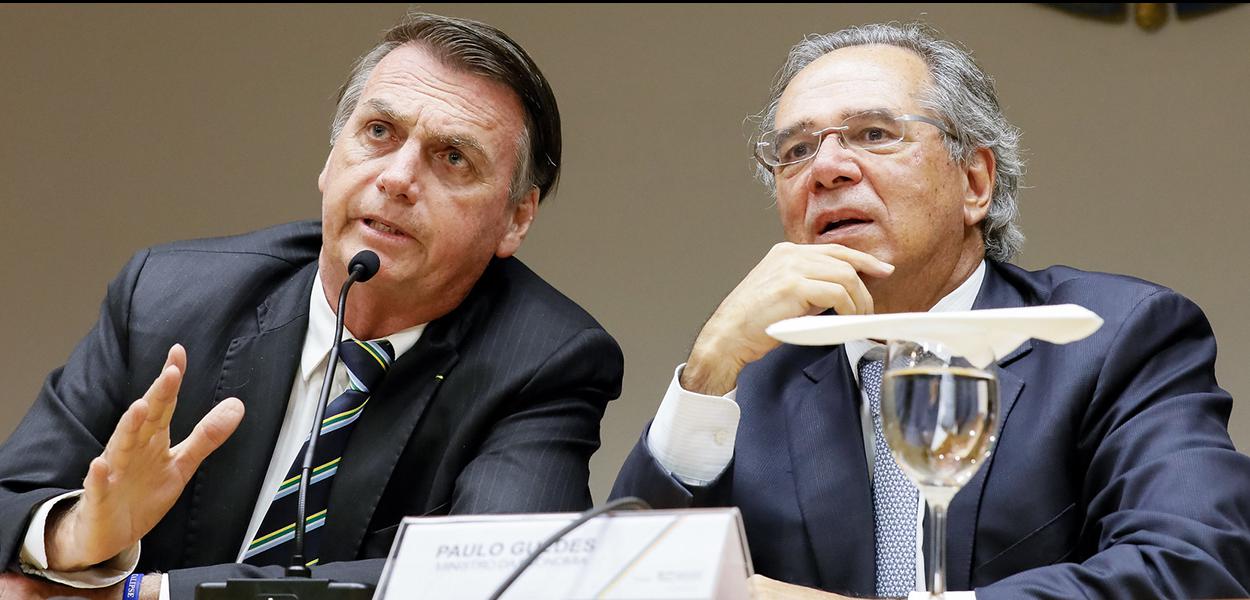 Jair Bolsonaro e Paulo Guedes (Foto: Isac Nobrega/PR) Jair Bolsonaro e Paulo Guedes