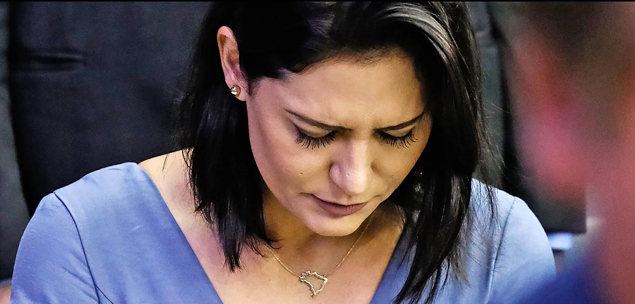 Michelle Bolsonaro: o tio predileto foi preso sob suspeita de integrar milícia (Foto: Isac Nóbrega/PR) Michelle Bolsonaro: o tio predileto foi preso sob suspeita de integrar milícia