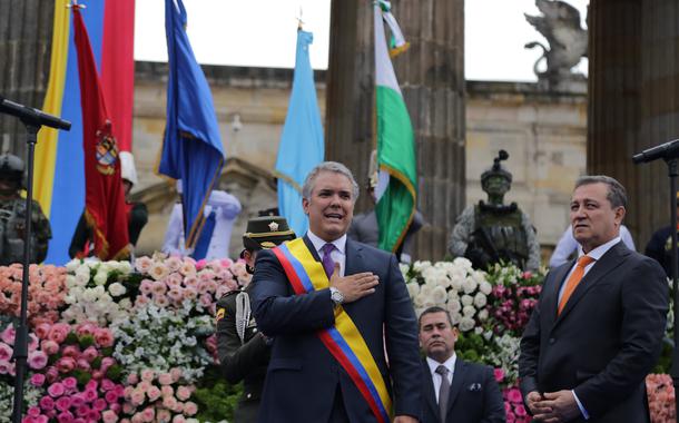 Presidente Iván Duque em sua posse (Foto: Marco Miranda/Presidencia de la República) Presidente Iván Duque em sua posse