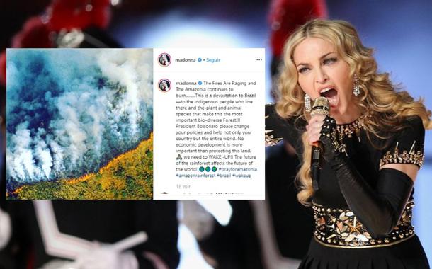 Madonna vai ao Instagram defender a Amazônia (Foto: Reprodução/Instagram) Madonna vai ao Instagram defender a Amazônia