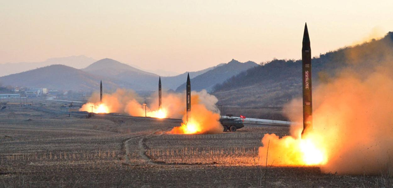 Mísseis Coreia do Norte (Foto: Sputnik) Mísseis Coreia do Norte