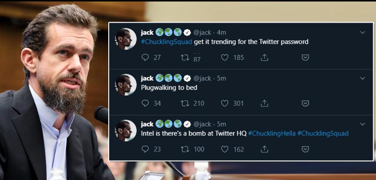Jack Dorsey, CEO do Twitter, teve sua conta hackeada. (Foto: Reprodução Twitter) Jack Dorsey, CEO do Twitter, teve sua conta hackeada.
