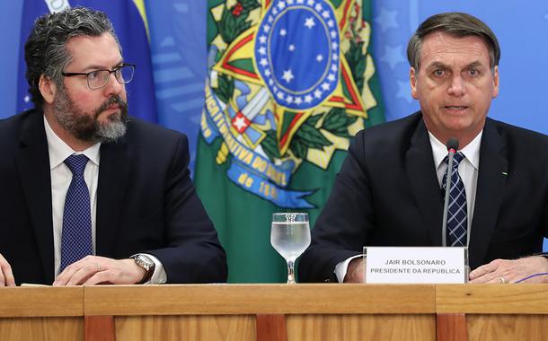 Ministro de Estado das Relações Exteriores, Ernesto Araújo e Jair Bolsonaro (Foto: Marcos Corrêa/PR) Ministro de Estado das Relações Exteriores, Ernesto Araújo e Jair Bolsonaro