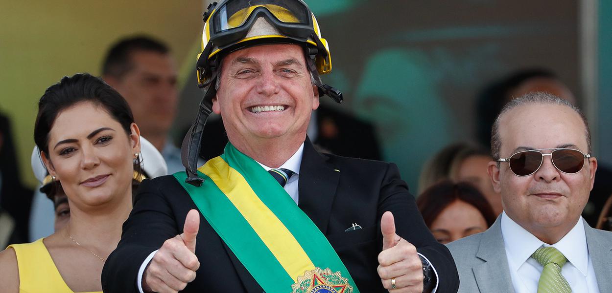 Jair Bolsonaro, durante desfile Cívico por ocasião do Dia da Pátria (Foto: Alan Santos/PR) Jair Bolsonaro, durante desfile Cívico por ocasião do Dia da Pátria