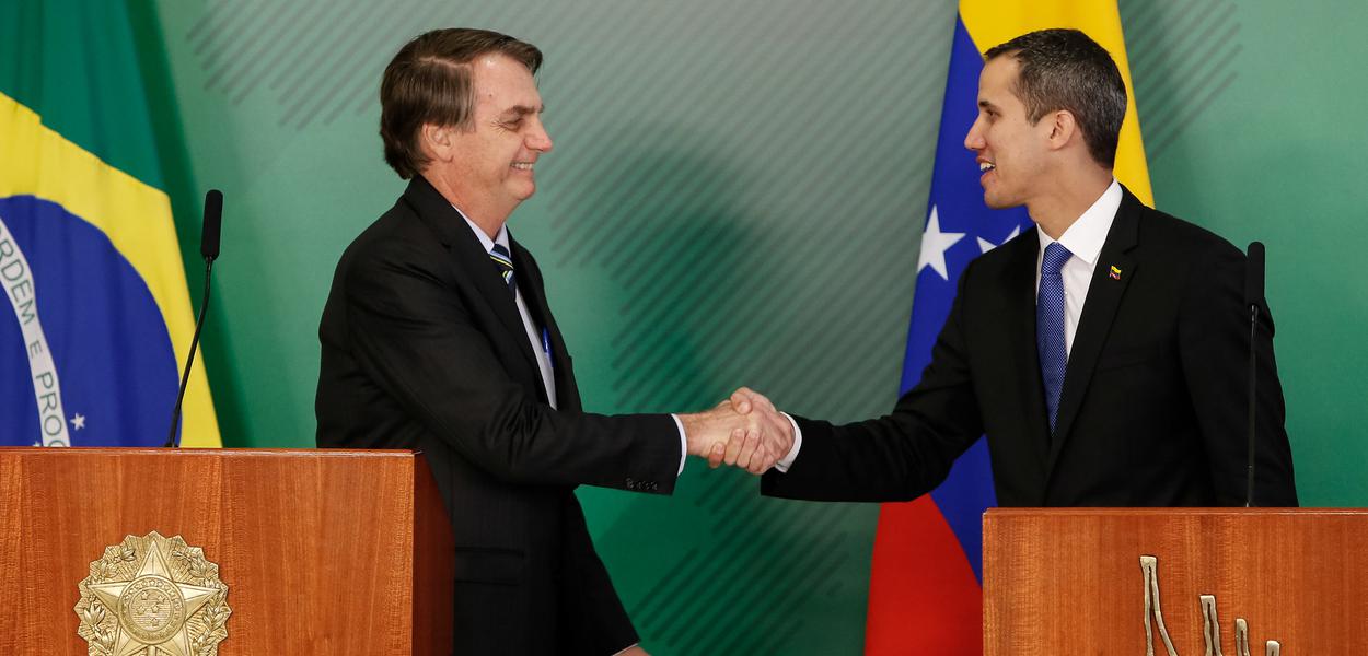 (Brasília - DF, 28/02/2019 ) Jair Bolsonaro e Juan Guaido. (Foto: Alan Santos/PR) (Brasília - DF, 28/02/2019 ) Jair Bolsonaro e Juan Guaido.