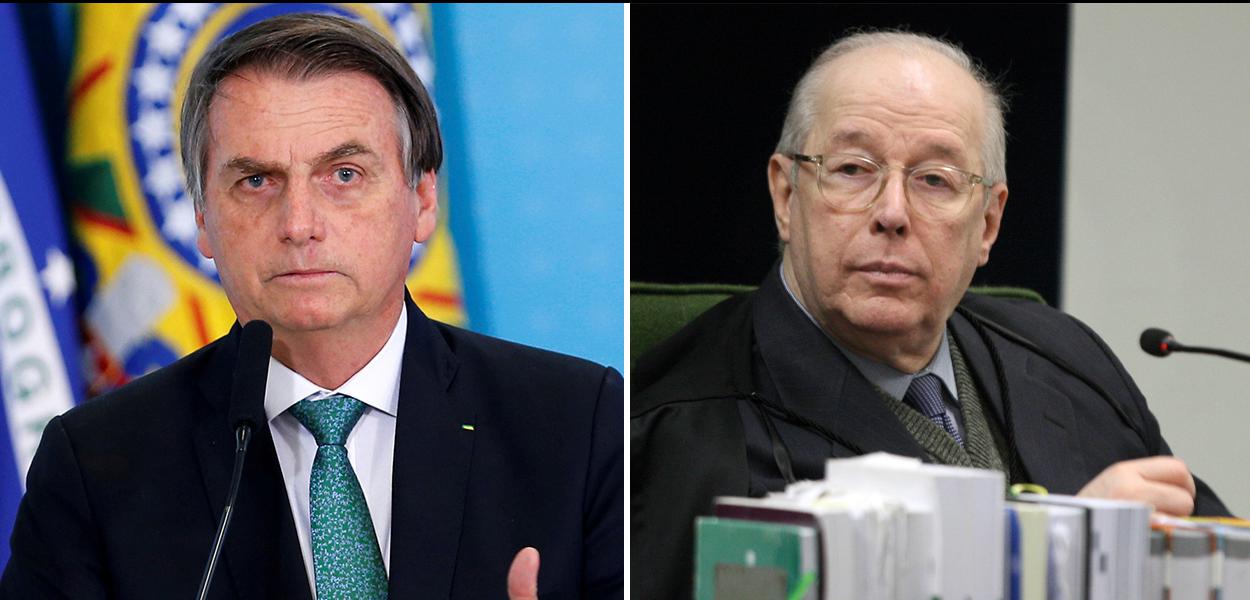 Jair Bolsonaro e Celso de Mello (Foto: PR | STF) Jair Bolsonaro e Celso de Mello