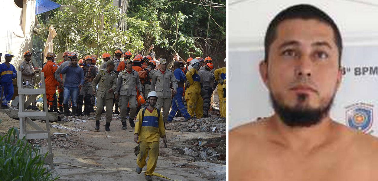 Equipes que atuam na busca e resgate de pessoas após o desabamento dos dois prédios na comunidade da Muzema. (Foto: Tânia Rego/ABr | Divulgação) Equipes que atuam na busca e resgate de pessoas após o desabamento dos dois prédios na comunidade da Muzema.