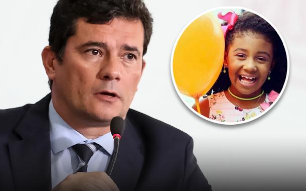 Sergio Moro e a menina Agatha (Foto: Marcos Corrêa/PR | Reprodução) Sergio Moro e a menina Agatha