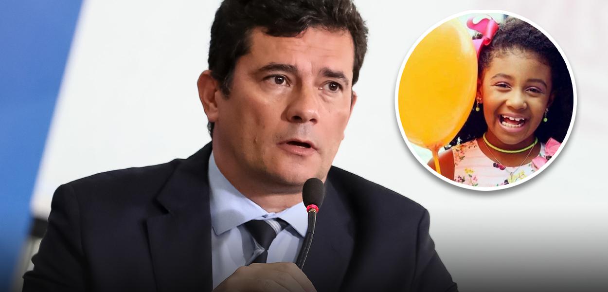 Sergio Moro e a menina Agatha (Foto: Marcos Corrêa/PR | Reprodução) Sergio Moro e a menina Agatha
