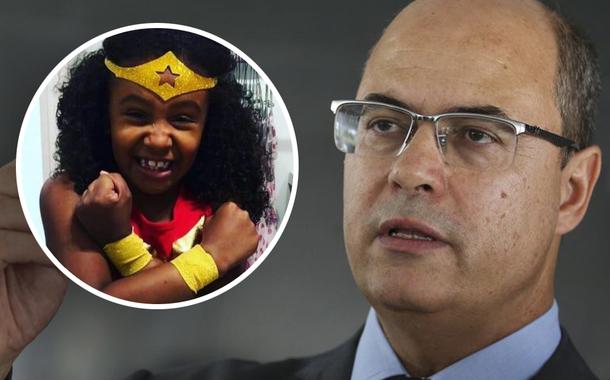 Wilson Witzel e Ágatha, morta pela polícia carioca (Foto: Reprodução | ABr) Wilson Witzel e Ágatha, morta pela polícia carioca