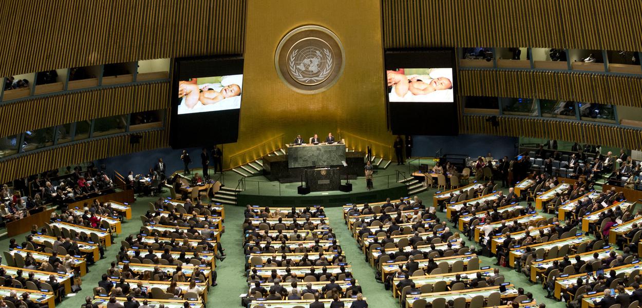 Cúpula do Clima, na ONU, em 2014 (Foto: Foto: Palazzochigi) Cúpula do Clima, na ONU, em 2014