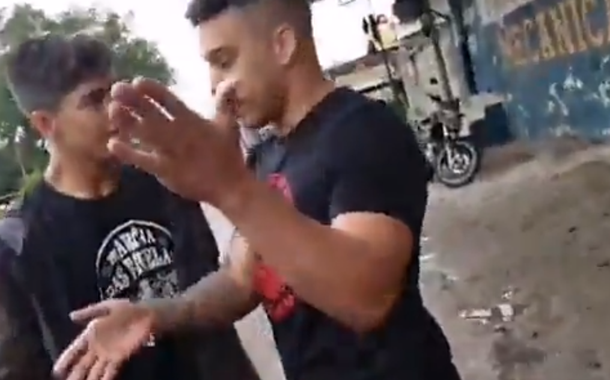 PM PM Gabriel Luiz Monteiro, que agrediu jovem no enterro de Ágatha Félix. (Foto: Reprodução YouTube) PM PM Gabriel Luiz Monteiro, que agrediu jovem no enterro de Ágatha Félix.