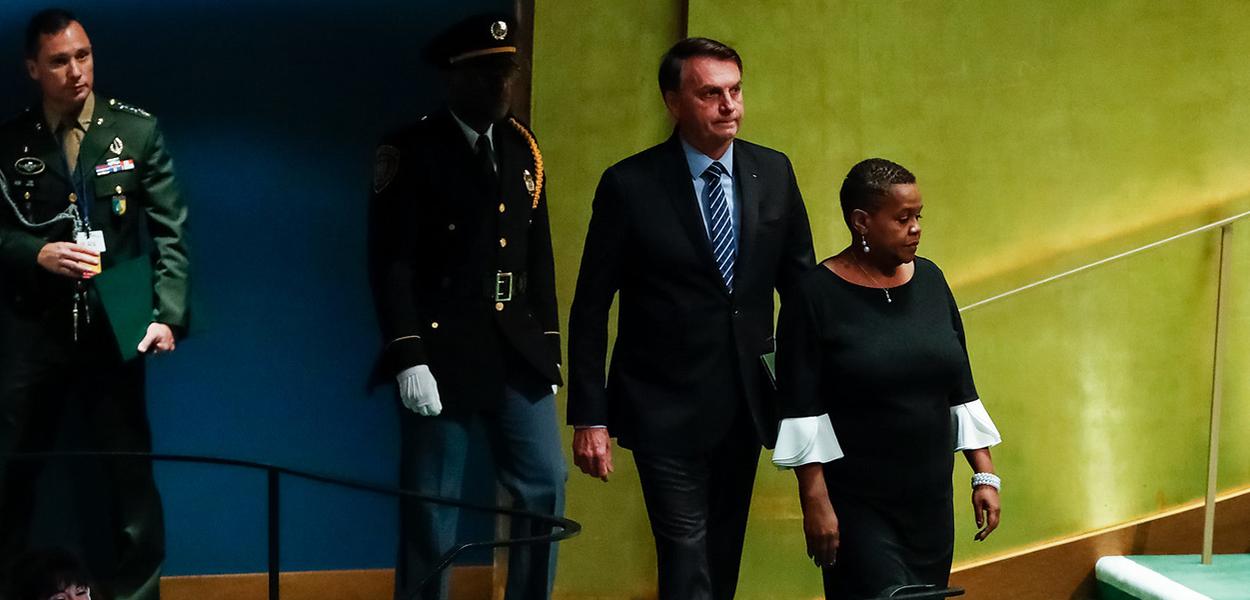 Bolsonaro na ONU (Foto: Alan Santos/PR) Bolsonaro na ONU
