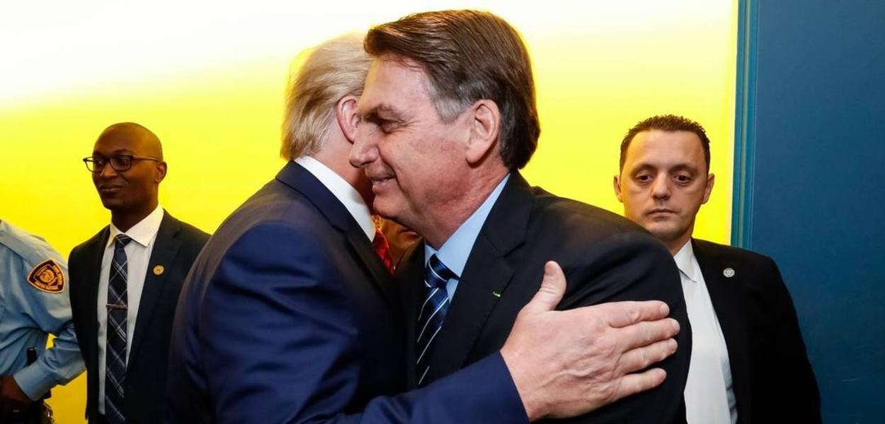 Bolsonaro e Trump na ONU (Foto: Alan Santos - PR) Bolsonaro e Trump na ONU