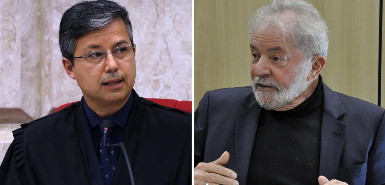 Presidente do TRF-4, Victor dos Santos Lausc e Lula (Foto: Sylvio Sirangelo/TRF4 | Felipe Gonçalves/247) Presidente do TRF-4, Victor dos Santos Lausc e Lula