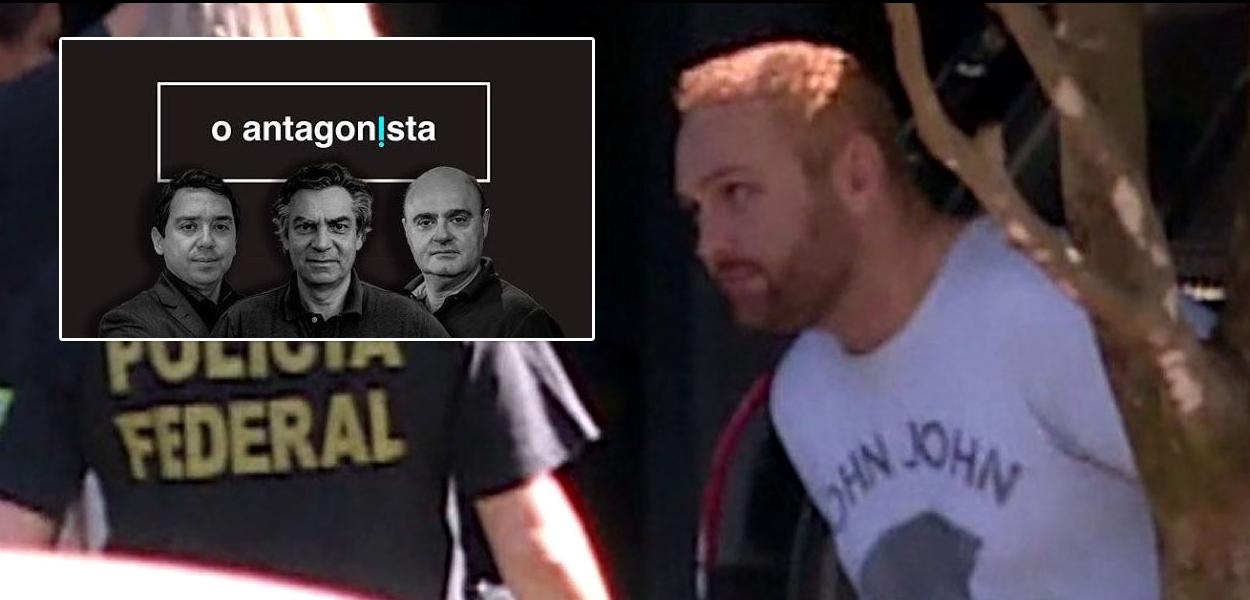 O Antagonista e um dos "hackers de Araraquara" (Foto: Reprodução) O Antagonista e um dos "hackers de Araraquara"