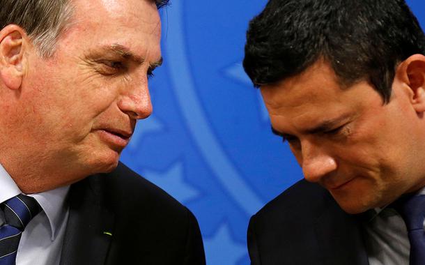 Jair Bolsonaro e ministro da Justiça, Sergio Moro (Foto: REUTERS/Adriano Machado) Jair Bolsonaro e ministro da Justiça, Sergio Moro