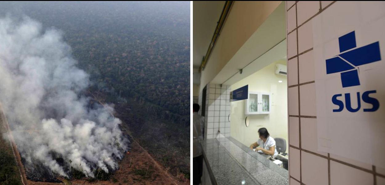 Incêndios na Amazônia afetam crianças e custam R$ 1,5 milhão ao SUS Incêndios na Amazônia afetam crianças e custam R$ 1,5 milhão ao SUS
