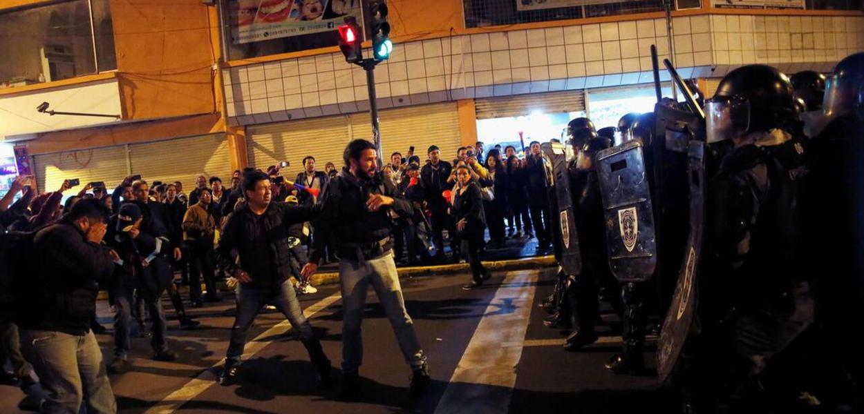 Protestos no Equador (Foto: Daniel Tapia/Reuters) Protestos no Equador