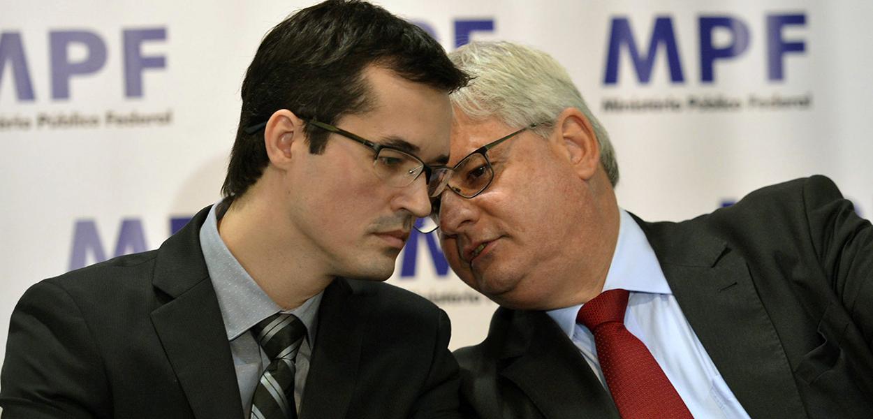 Deltan Dallagnol e Rodrigo Janot (Foto: ABr) Deltan Dallagnol e Rodrigo Janot