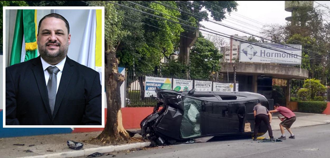 Local do acidente no qual faleceu o ex-vereador Ramon Santos (Foto: Reprodução/Redes sociais) Local do acidente no qual faleceu o ex-vereador Ramon Santos