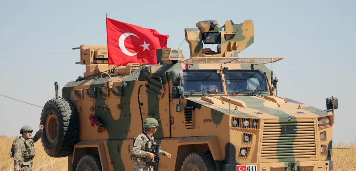 Exército da Turquia da Síria (Foto: REUTERS / Rodi Said) Exército da Turquia da Síria