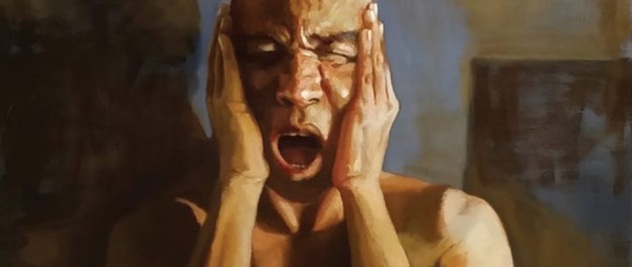 "80 tiros!", Mazé Leite, óleo sobre tela, 70x50cm, 2019) (Foto: Divulgação) "80 tiros!", Mazé Leite, óleo sobre tela, 70x50cm, 2019)