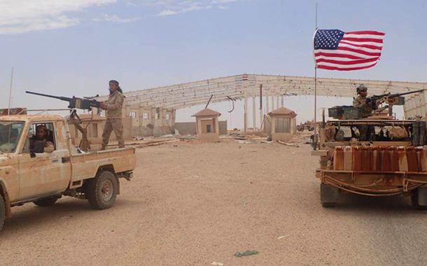 Tropas americanas na Síria (Foto: Hammurabi's Justice News/Reuters) Tropas americanas na Síria