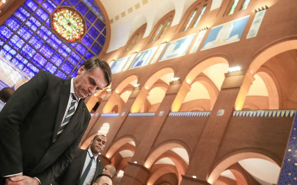 Jair Bolsonaro em Aparecida-SP (Foto: Marcos Correa) Jair Bolsonaro em Aparecida-SP