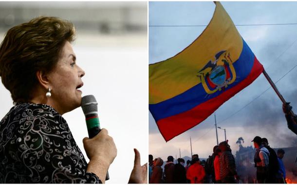 Dilma Rousseff critica 'terrorismo de estado' no Equador (Foto: Magno Romero | Reuters) Dilma Rousseff critica 'terrorismo de estado' no Equador