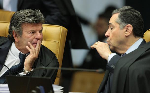 Ministros Luiz Fux e Luís Roberto Barroso (Foto: Carlos Moura/STF) Ministros Luiz Fux e Luís Roberto Barroso