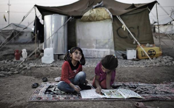 Campo de refugiados sírios no oeste de Erbil, no Iraque (Foto: UNICEF/Romenzi) Campo de refugiados sírios no oeste de Erbil, no Iraque