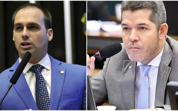 Eduardo Bolsonaro e Delegado Valdir Eduardo Bolsonaro e Delegado Valdir