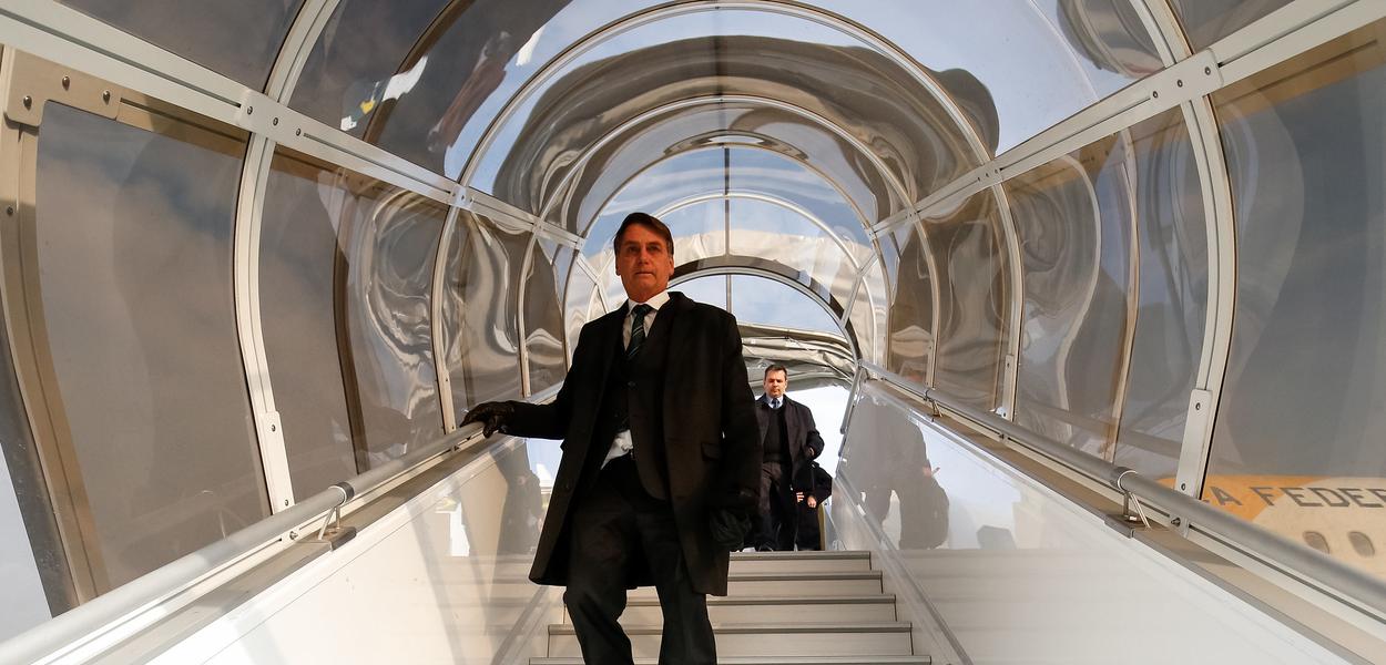 Bolsonaro, em janeiro, em viagem à Suíça (Foto: Alan Santos/PR) Bolsonaro, em janeiro, em viagem à Suíça