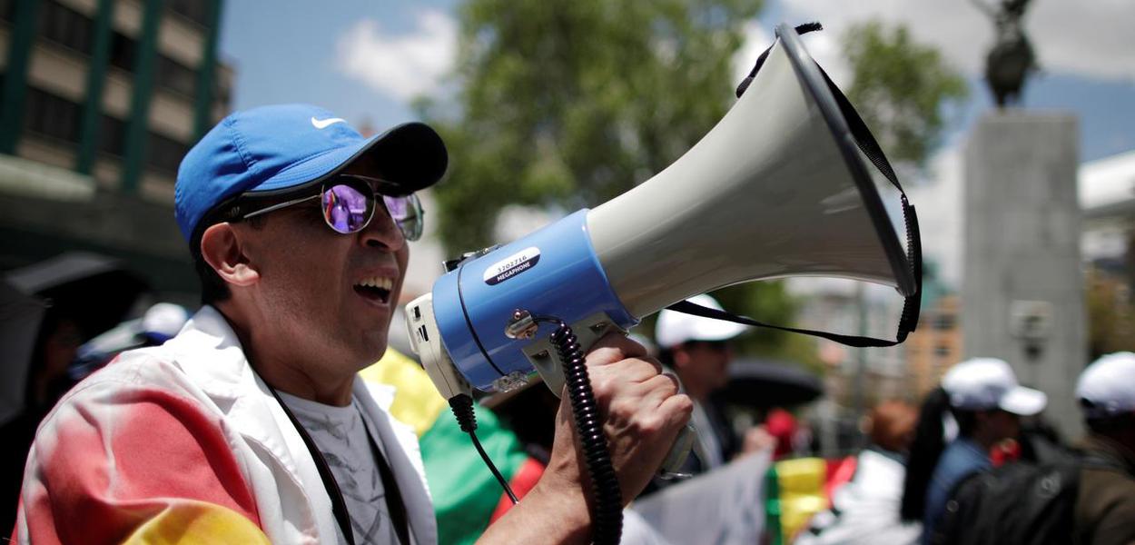 Protesto na Bolívia (Foto: REUTERS/Ueslei Marcelino) Protesto na Bolívia