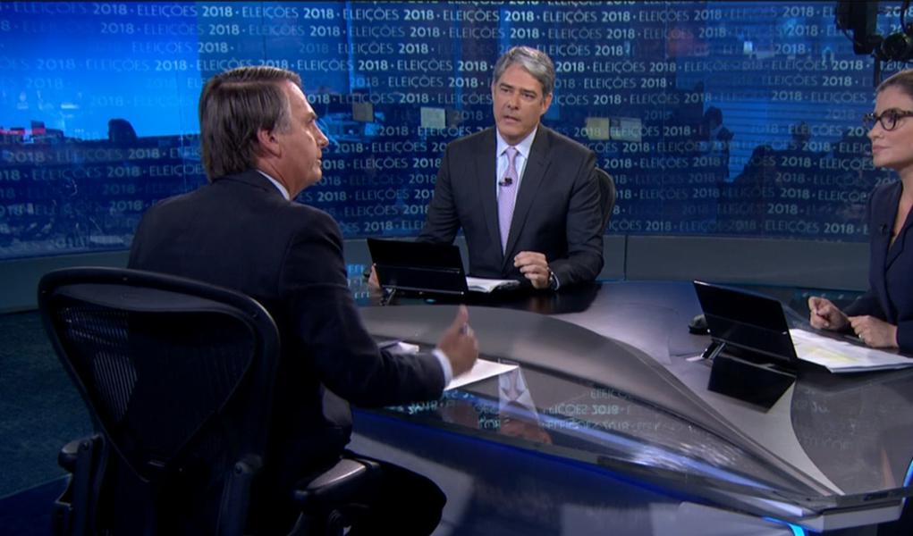 Globo abriu alas para Bolsonaro passar (Foto: Reprodução) Globo abriu alas para Bolsonaro passar