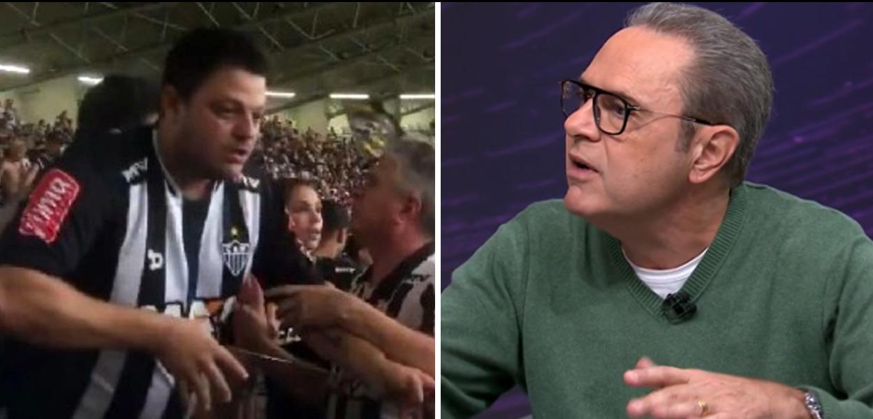 Luir Roberto e torcedor acusado de racismo Luir Roberto e torcedor acusado de racismo