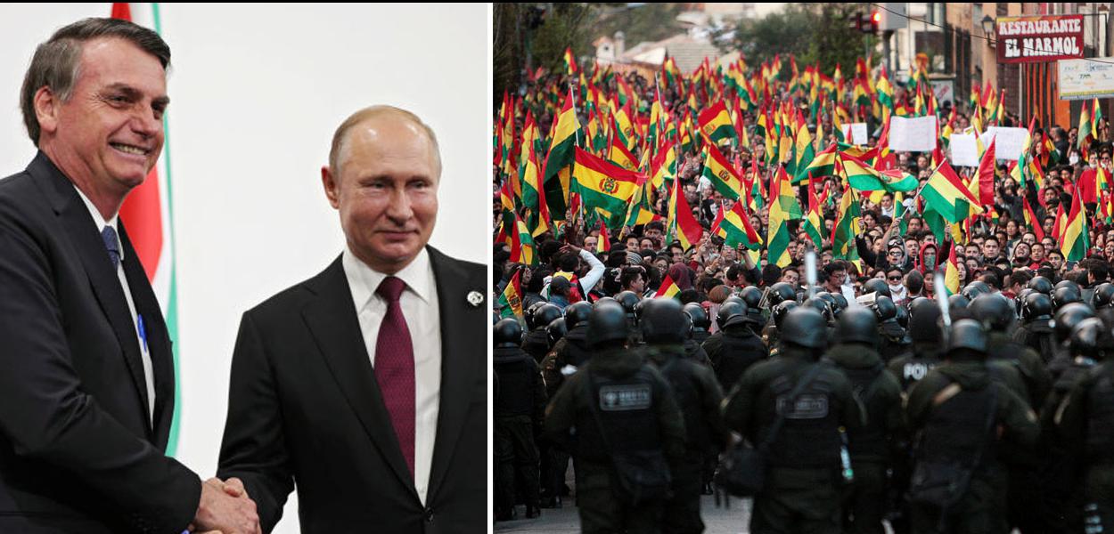Vladimir Putin, Jair Bolsonaro e protestos na Bolívia Vladimir Putin, Jair Bolsonaro e protestos na Bolívia