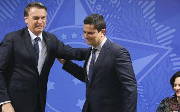 Jair Bolsonaro e Sergio Moro (Foto: Valter Campanato / Agência Brasil) Jair Bolsonaro e Sergio Moro